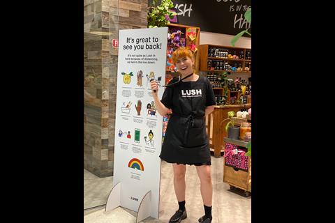 Lush store signage in Austalia